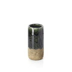 Vase cylindrique en grès – Vert – Modèle M