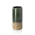 Vase cylindrique en grès – Vert – Modèle L