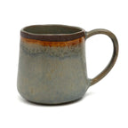 Mug Côa - Brun et vert - Taille L (H 9 cm)