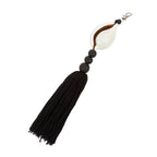 Porte-clés Togian coquillage - Noir et blanc - 25 cm