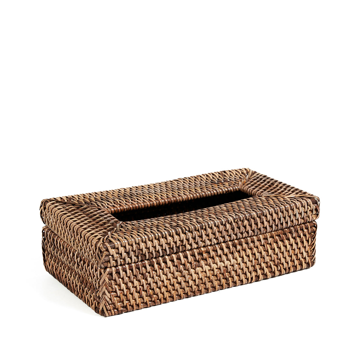 Boîte à mouchoirs en rotin - Brun naturel - 27 x 14 cm