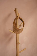 Porte-manteau en béton et teck