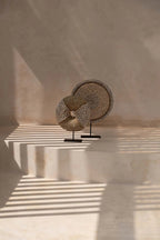 Décoration en coquillages sur socle – Naturel