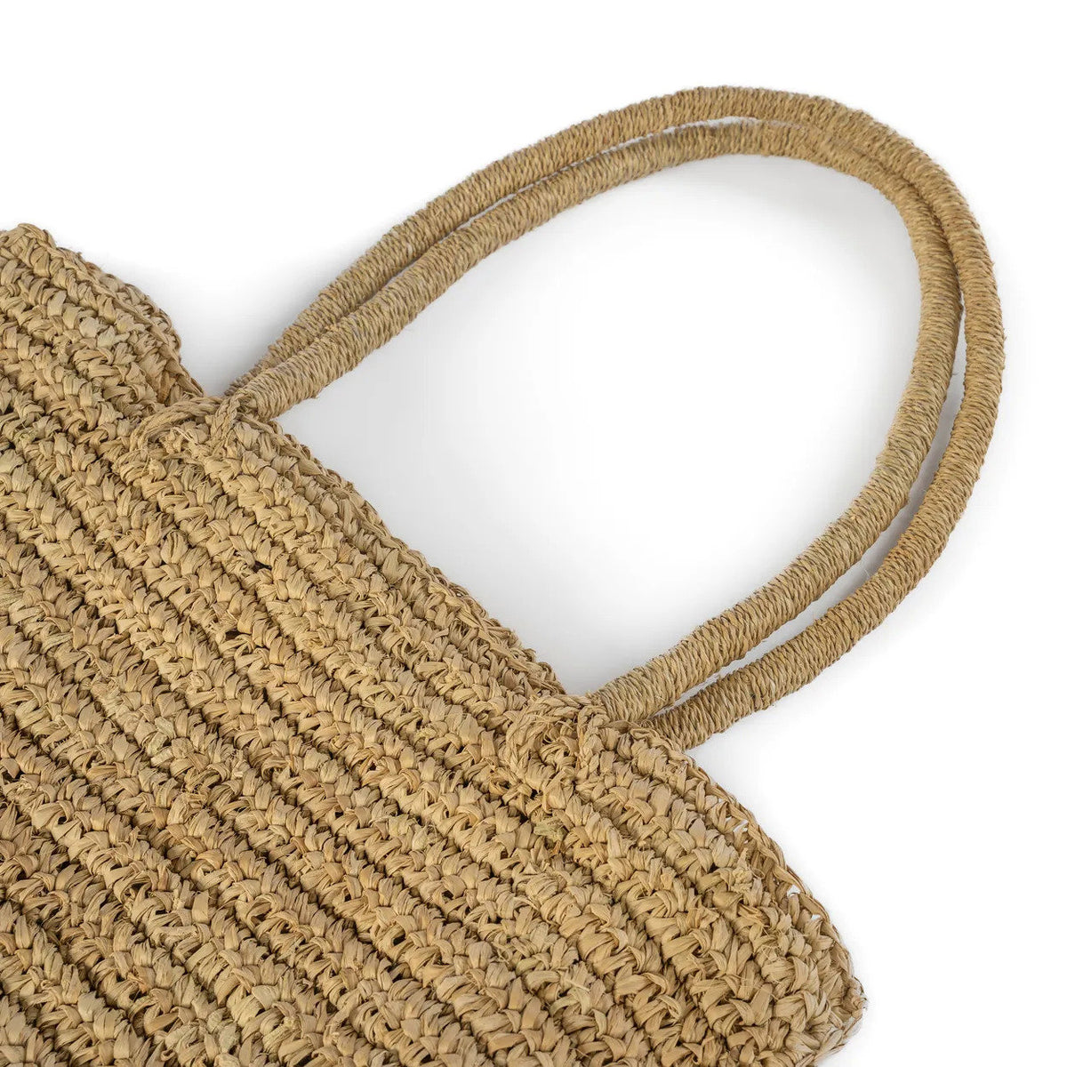 Sac cabas Ti Amo en raphia - Naturel - 50 cm