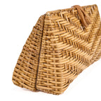 Pochette Clutch-a-lot en rotin - Naturel - 28 cm