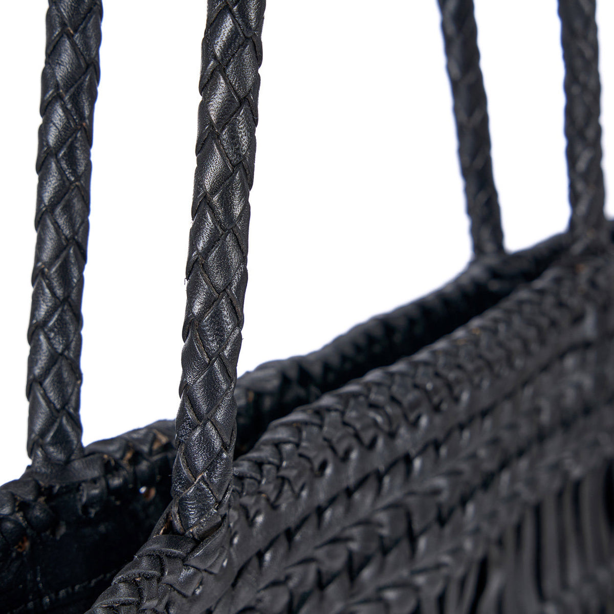 Grand sac cabas Haute en cuir - Noir - 36 cm