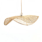 Suspension chapeau en rotin