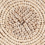 Décoration en coquillages sur socle – Blanc naturel