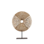 Décoration en coquillages sur socle – Naturel