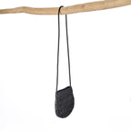 Sac bandoulière Sling en cuir - Noir - 20 cm