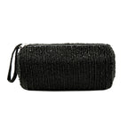 Trousse perlée - Noir - 20 x 10 cm