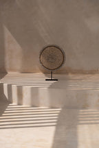 Décoration en coquillages sur socle – Blanc naturel