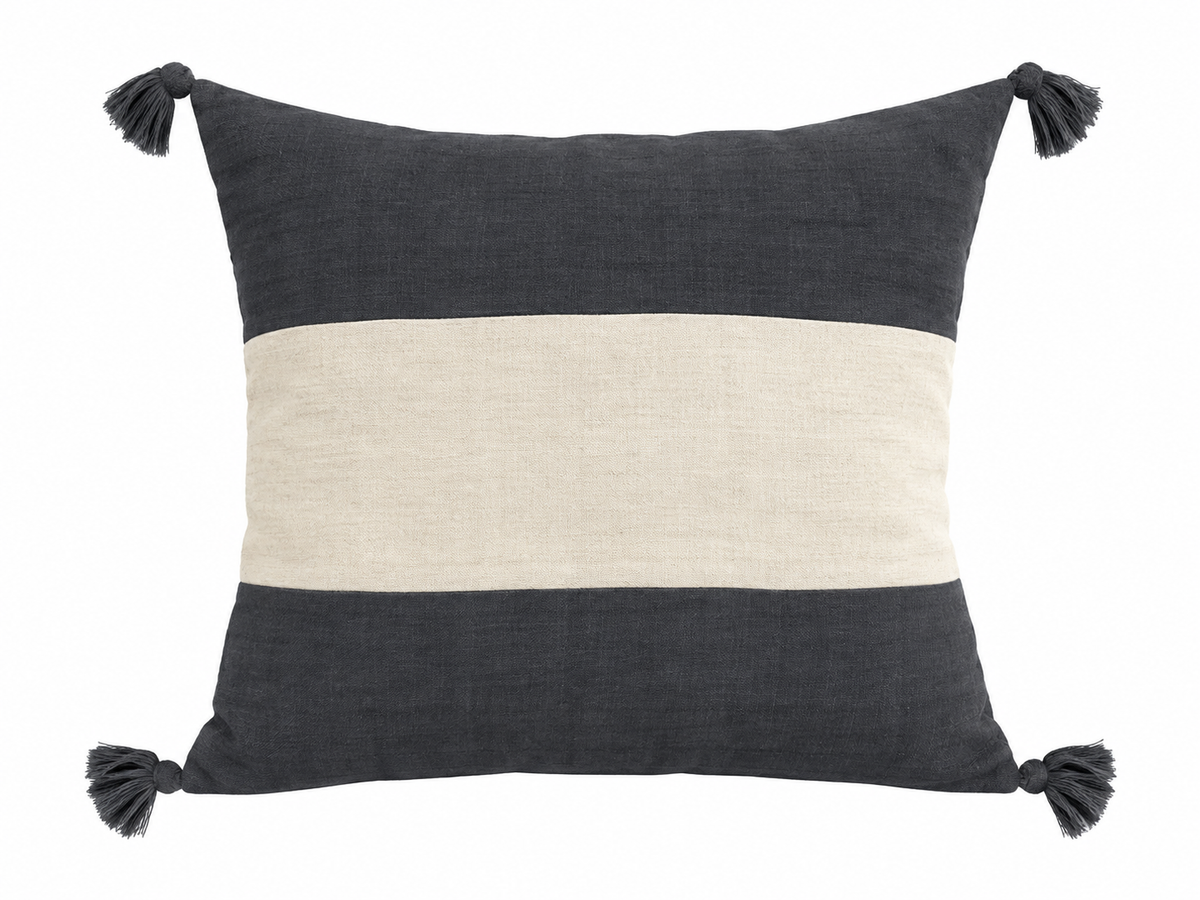 Housse de coussin en coton bio - Divers coloris XL