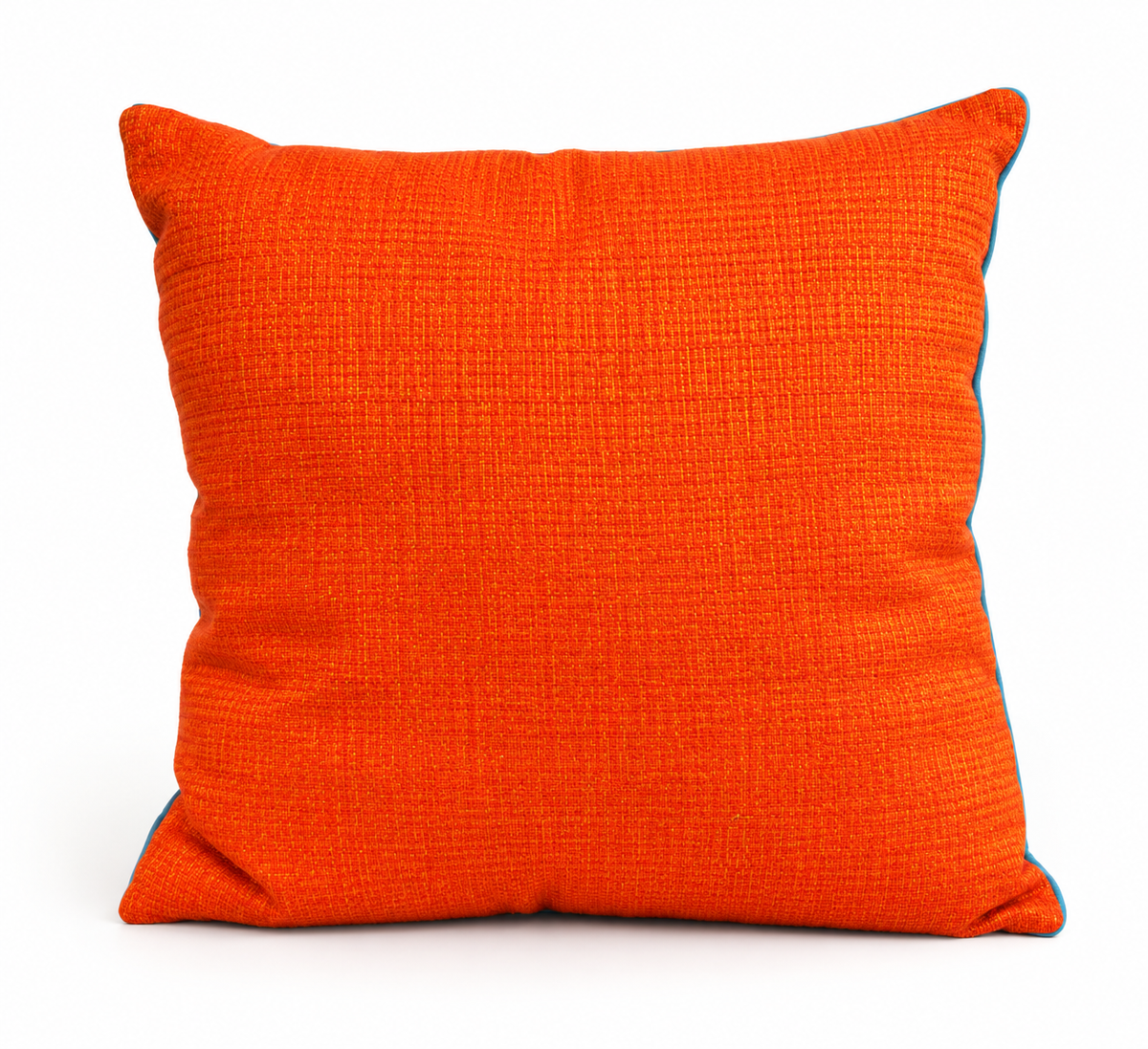 Housse de coussin en pagne tissé - Fleur d'oranger