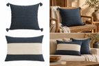 Housse de coussin en coton bio - Divers coloris M