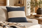 Housse de coussin en coton bio - Divers coloris XL