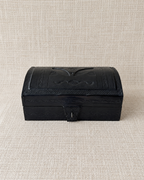 Coffret de rangement rectangulaire en cuir – Petit modèle