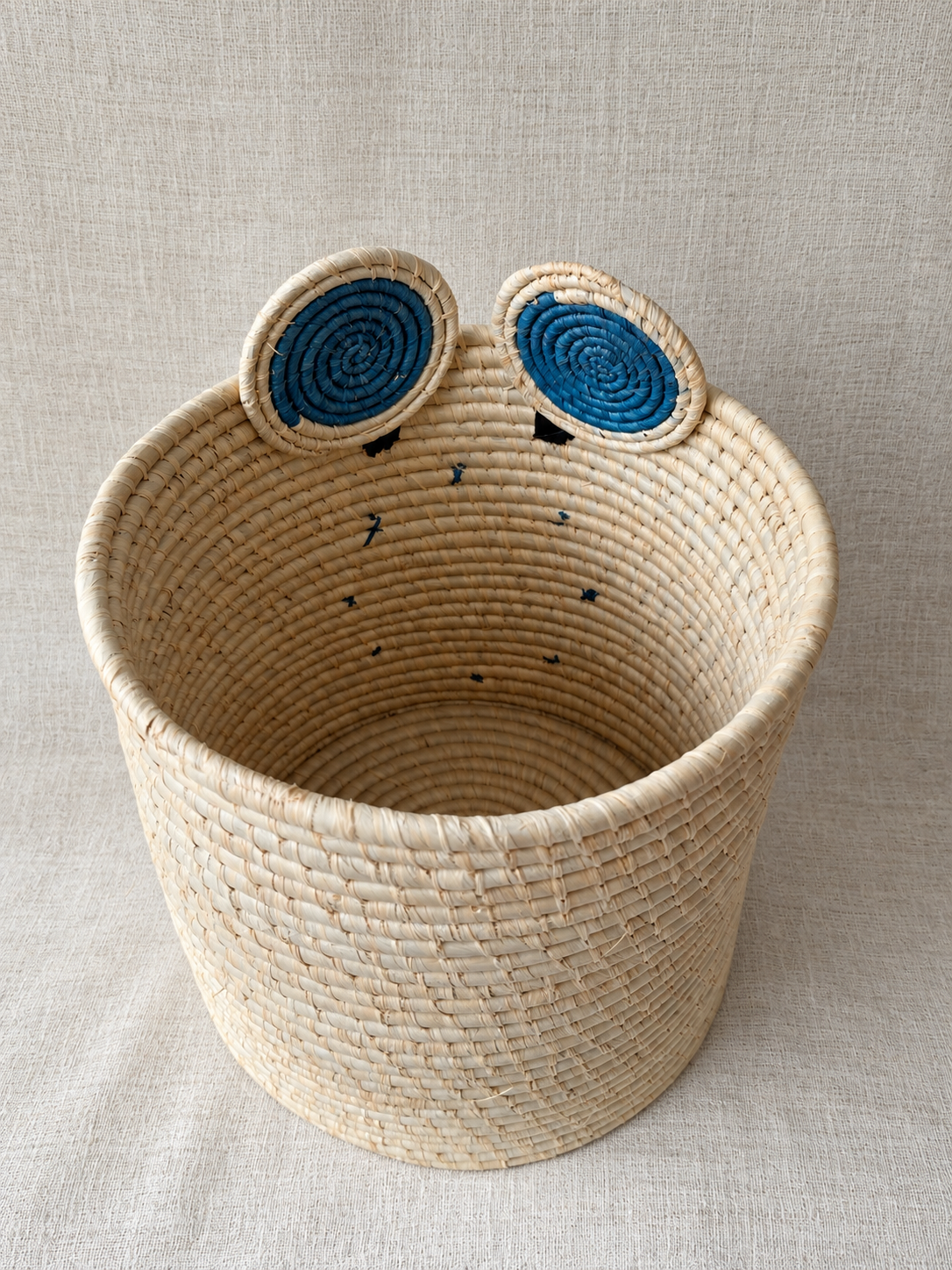 Panier enfant ours bleu