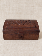 Coffret de rangement rectangulaire en cuir – Grand modèle