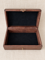 Coffret de rangement rectangulaire en cuir – Grand modèle