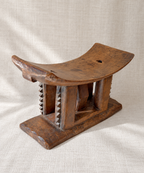 Tabouret Ashanti en bois sculpté