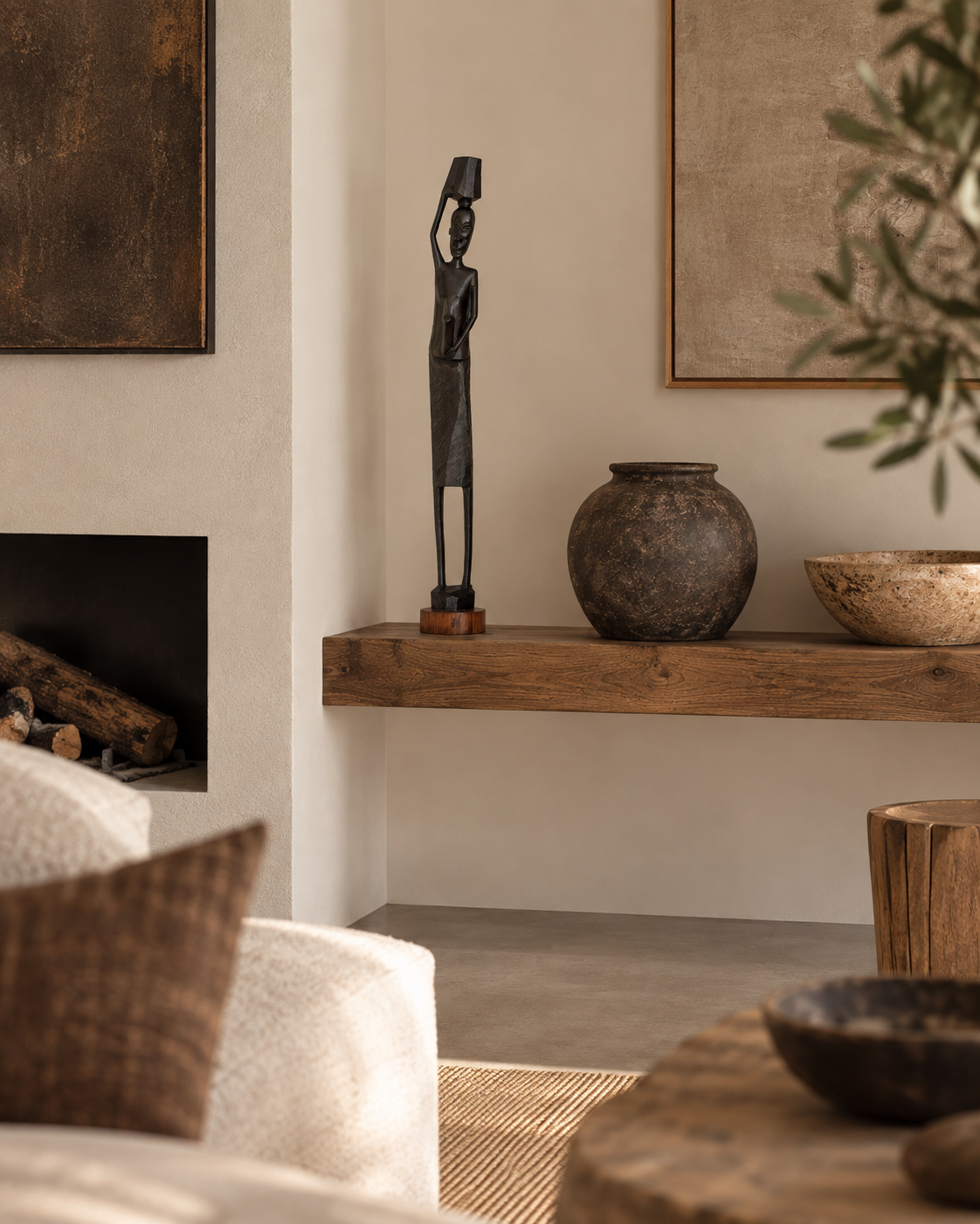 Sculpture en bois d'ébène