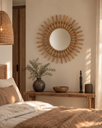 Miroir en rotin – Grand modèle