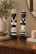 Statuettes Namji noir et blanc