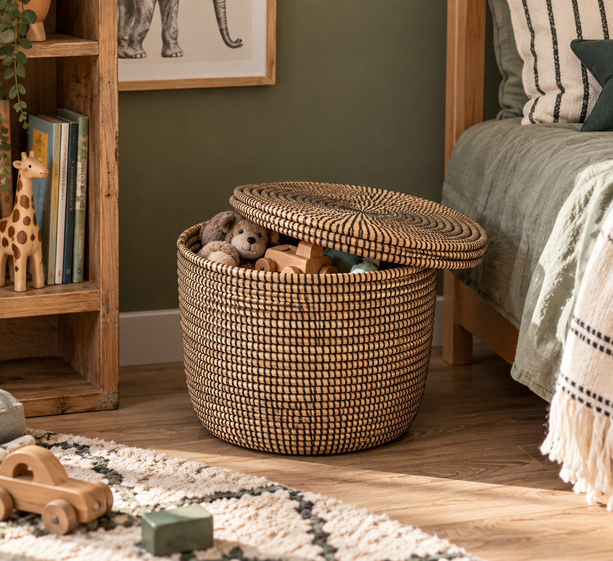 Panier tressé de Ngaye Mékhé – Modèle S