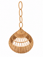 Suspension naturelle en osier