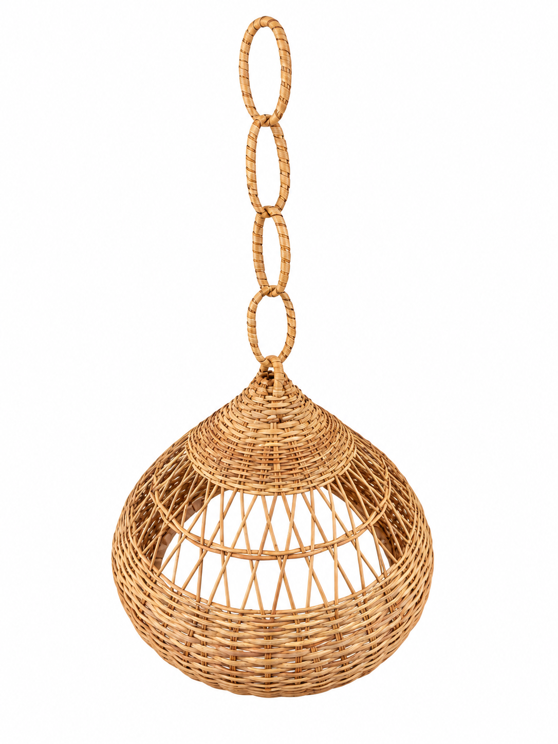 Suspension naturelle en osier
