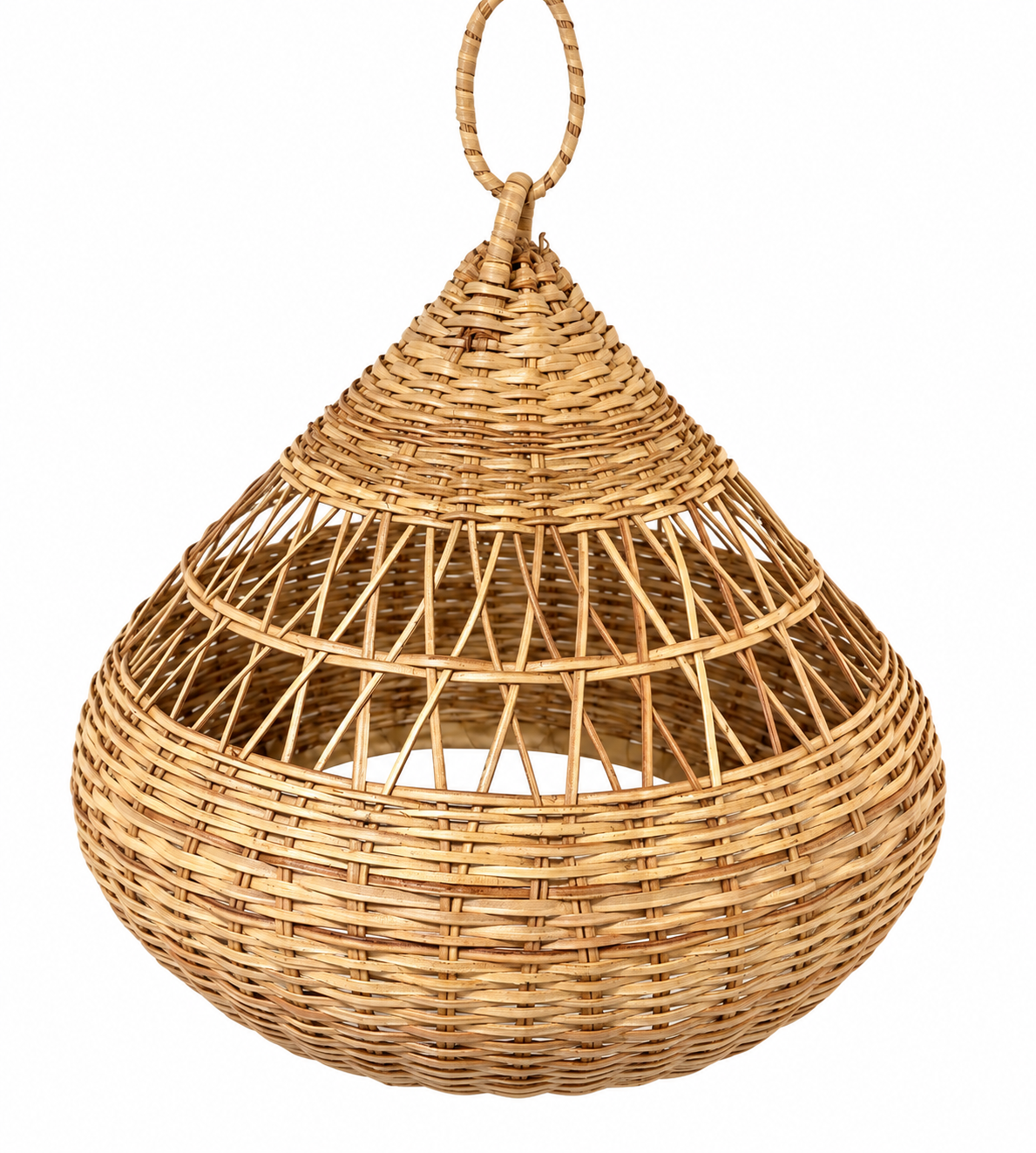 Suspension naturelle en osier