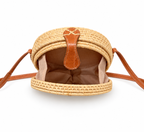 Sac rond en rotin Ata – Modèle L