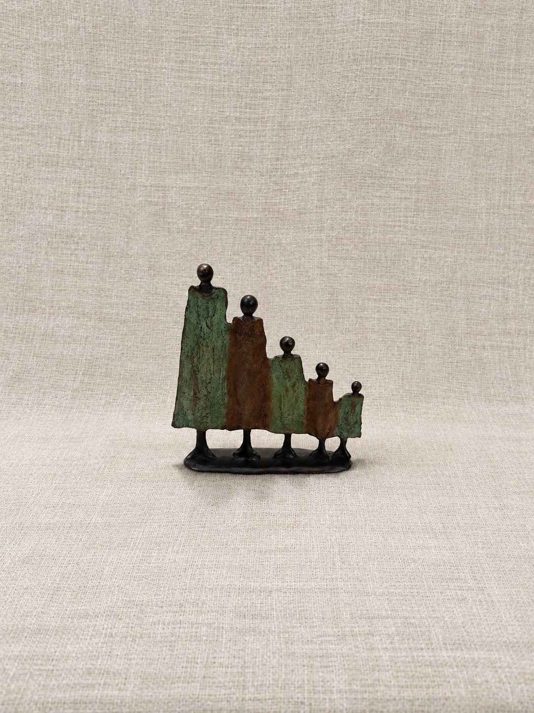 Statuette famille 1 – bronze à la cire perdue