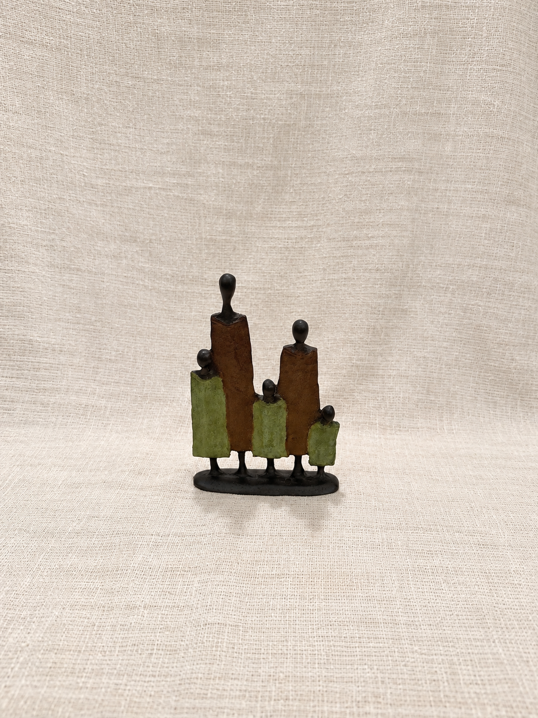 Statuette famille 2 – bronze à la cire perdue