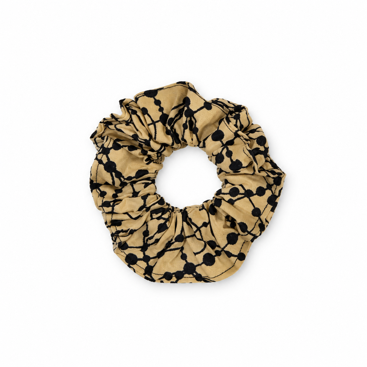 Chouchou beige et noir
