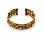 Bracelet manchette en bronze martelé