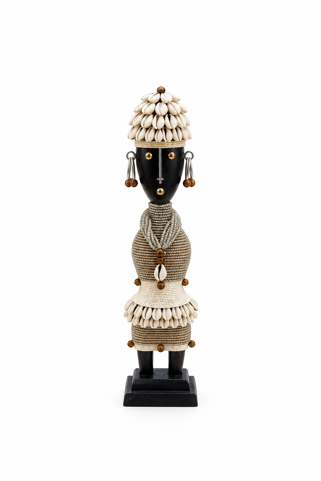 Statuette Namji argentée - femme