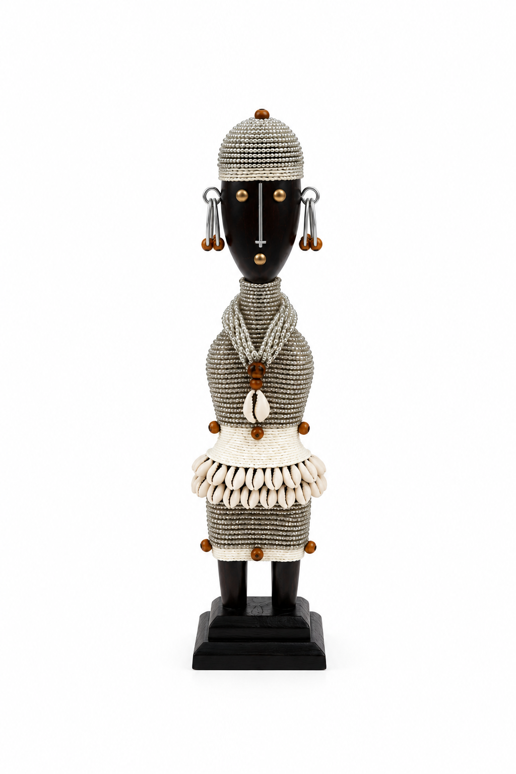 Statuette Namji argentée - homme
