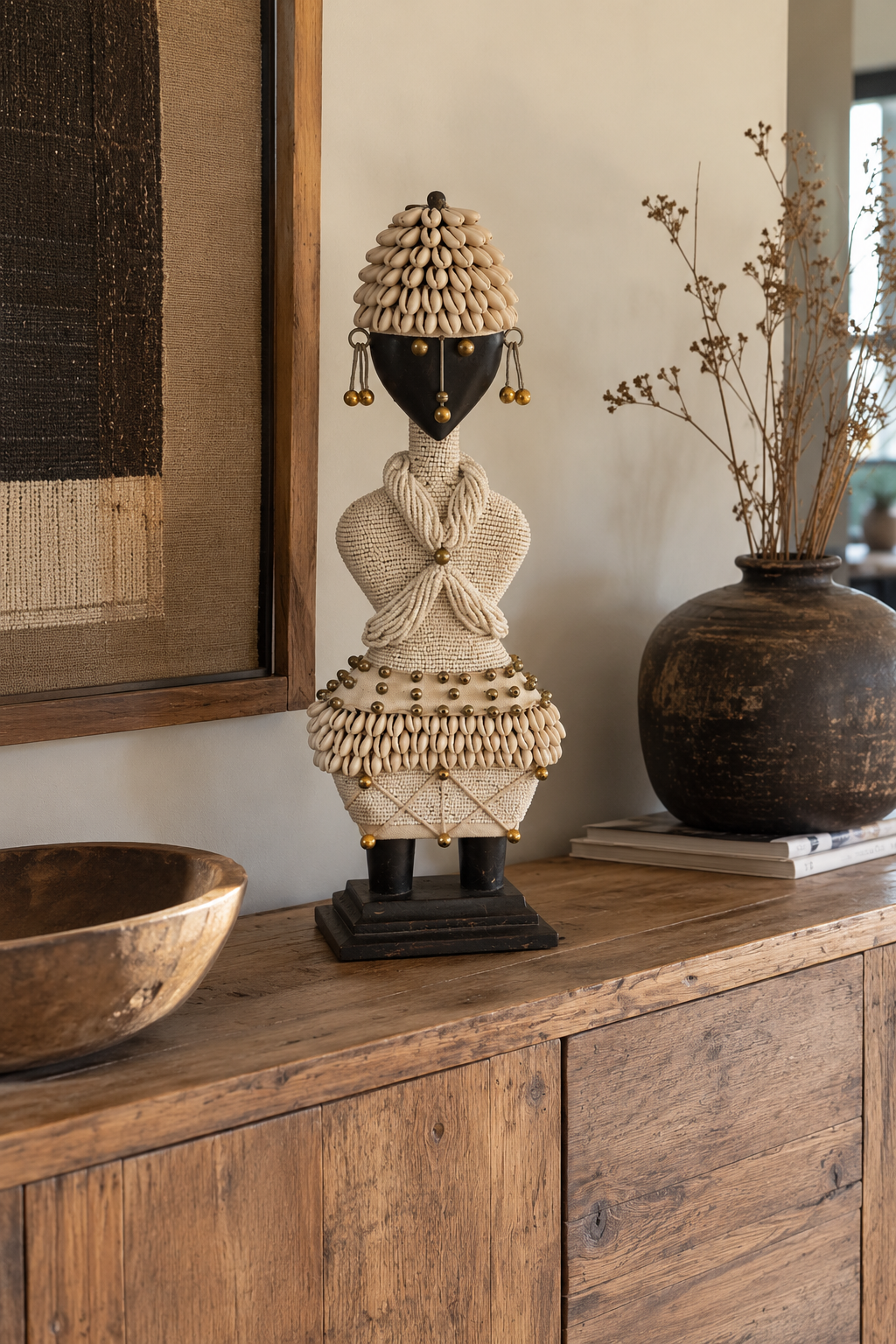 Statuette Namji large - blanc