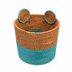 Panier enfant ours turquoise - Modèle M