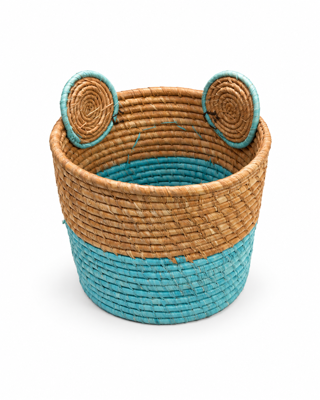 Panier enfant ours turquoise - Modèle S
