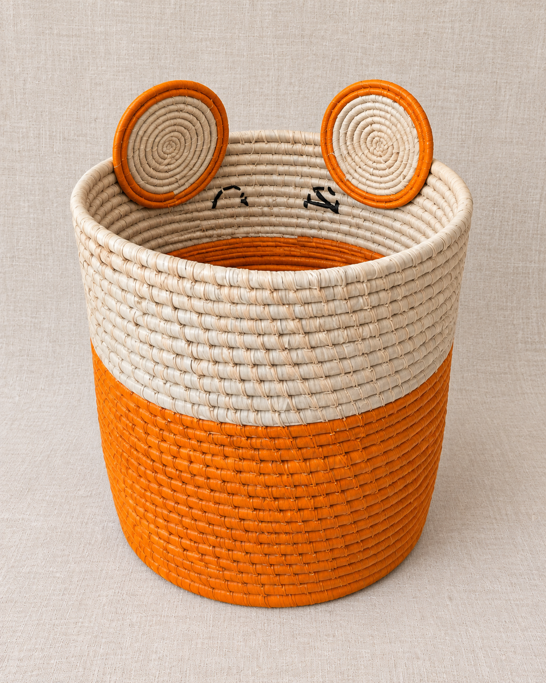 Panier enfant ours orange