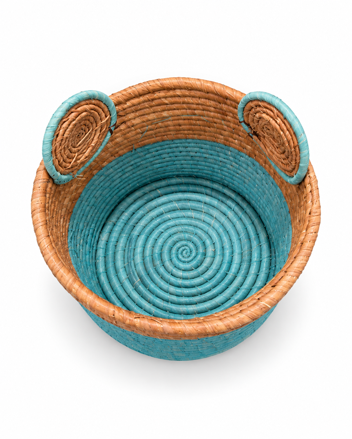 Panier enfant ours turquoise - Modèle S