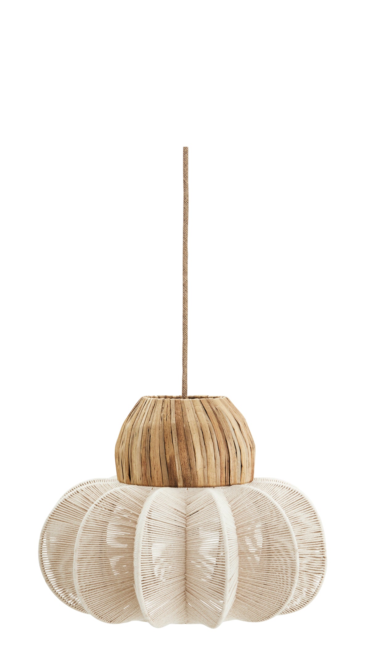 Suspension en Rotin et Coton