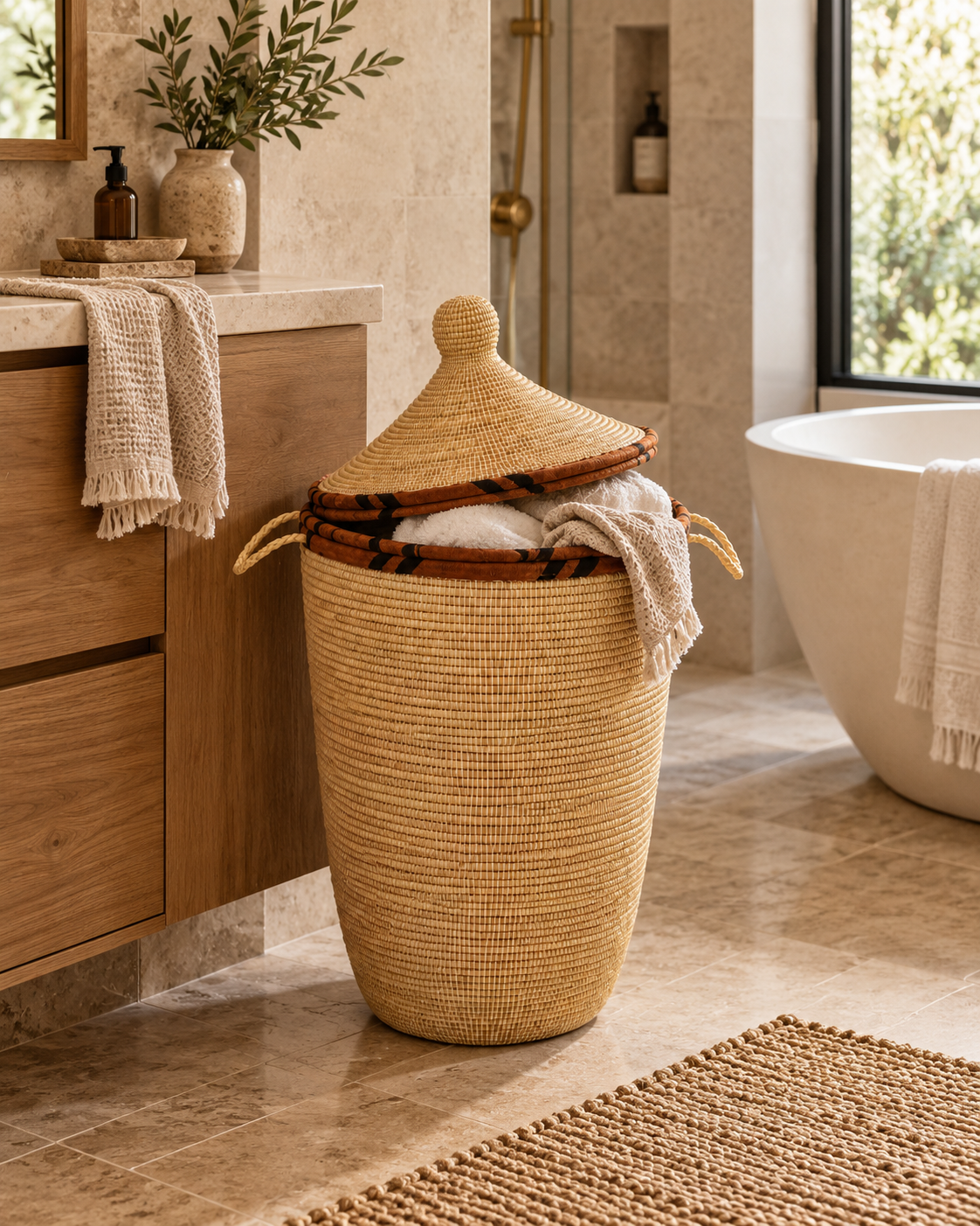 Panier tressé de Ngaye Mékhé - Modèle L