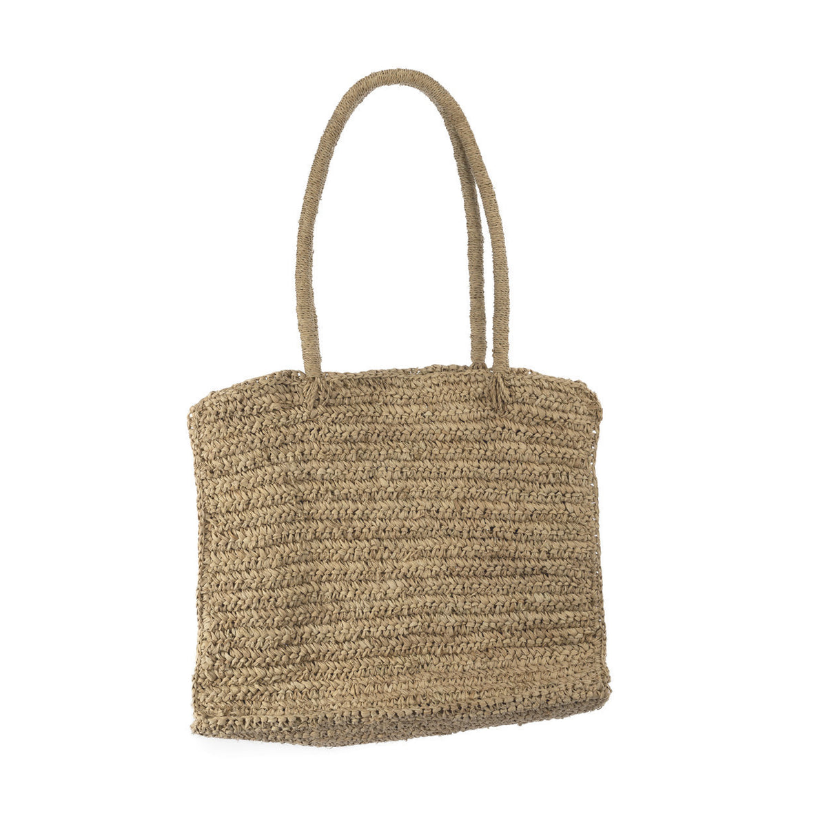 Sac cabas Ti Amo en raphia - Naturel - 50 cm
