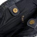 Grand sac cabas Haute en cuir - Noir - 36 cm