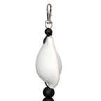 Porte-clés Togian coquillage - Noir et blanc - 25 cm
