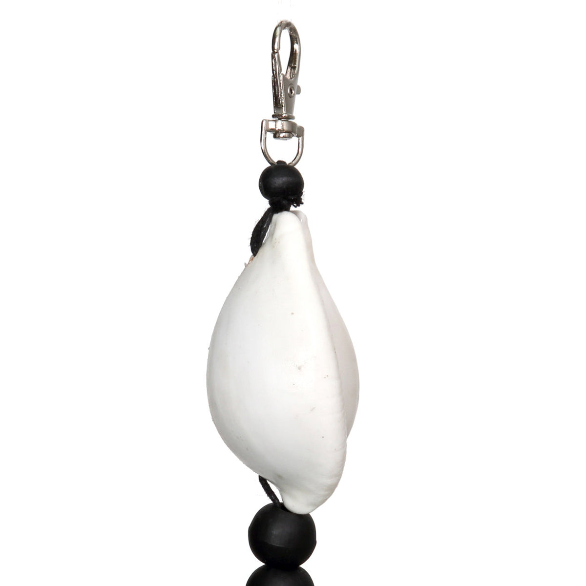Porte-clés Togian coquillage - Noir et blanc - 25 cm